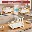 [LEVE 2, PAGUE 1] Escorredor de Aço Inox Multifuncional + BRINDE: Kit de Utensílios de Cozinha