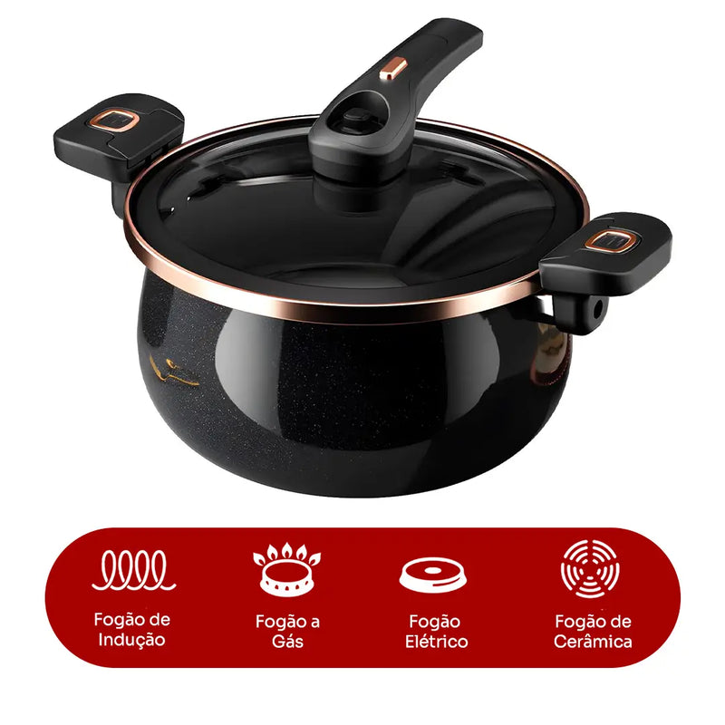 [LEVE 2 PAGUE 1] Panelas de Aço Inox Duble Anti Explosões 8 em 1 + Kit de Utensílios | ÚLTIMAS UNIDADES!