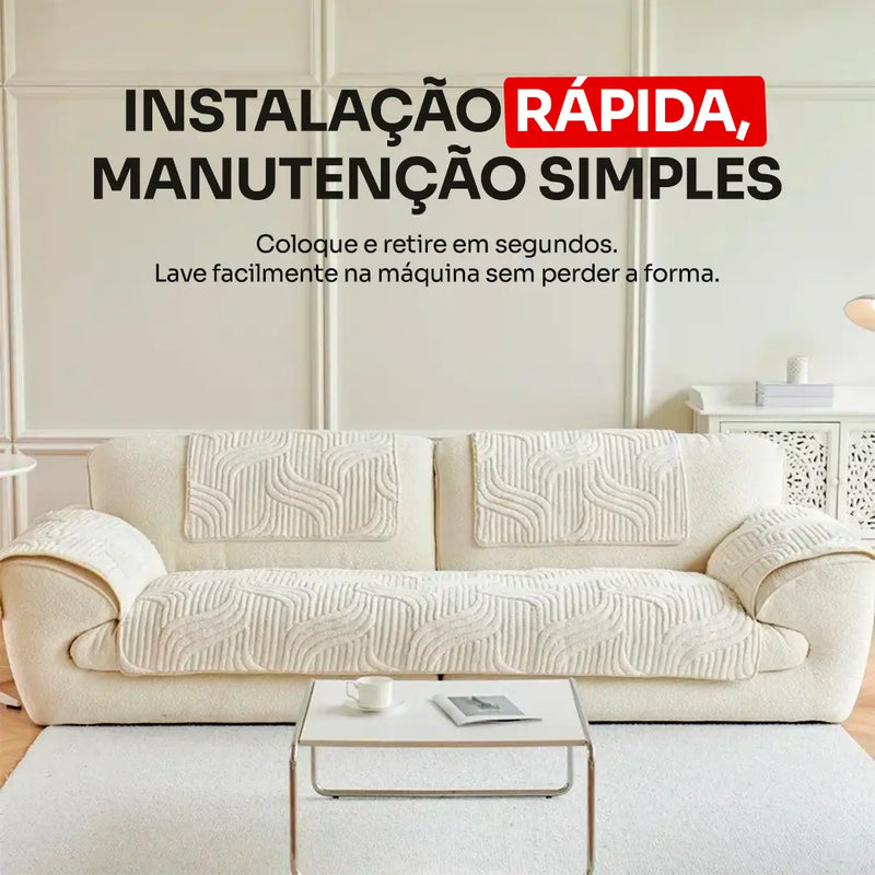 [LEVE 2 PAGUE 1] Capa Universal Comfort Premium para Sofá + BRINDE: Almofadas Comfort
